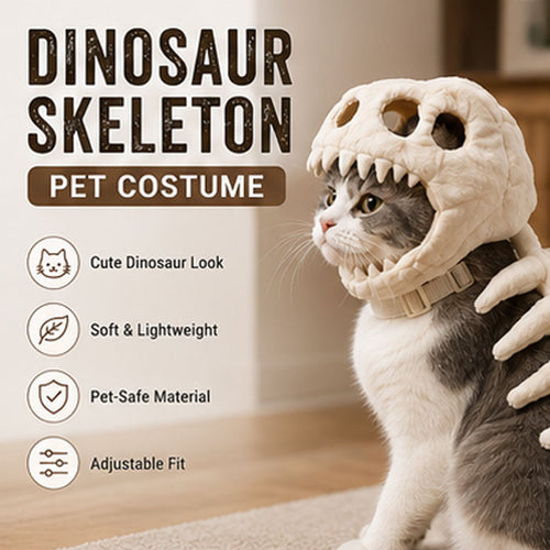 Pet Dinosaur Skeleton Headpiece