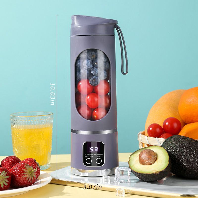 🧊Portable USB Blender with LED Display - Perfect for Smoothies & Juices
