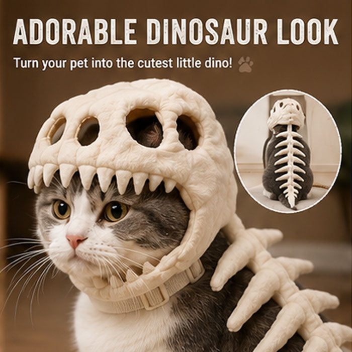 Pet Dinosaur Skeleton Headpiece
