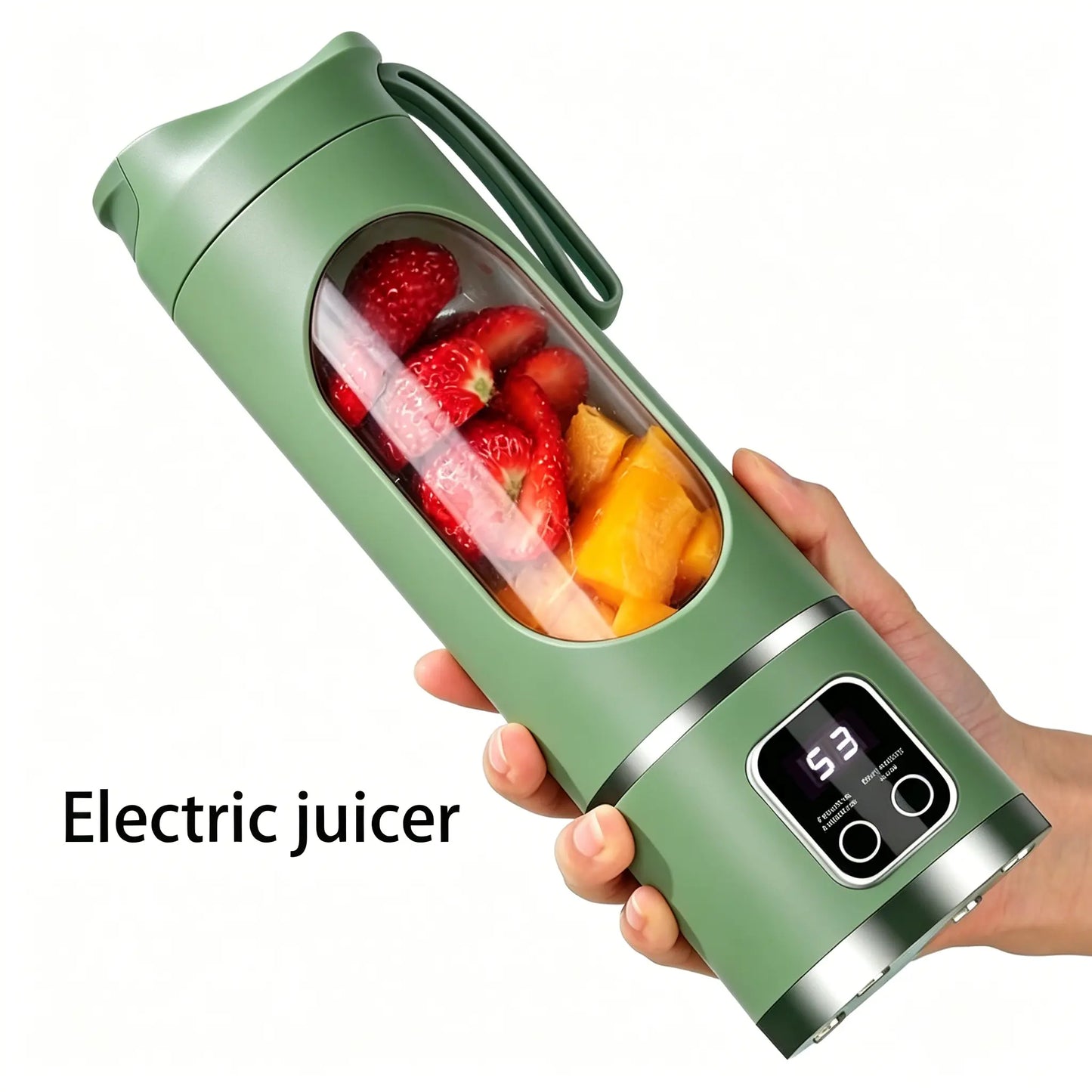 🧊Portable USB Blender with LED Display - Perfect for Smoothies & Juices