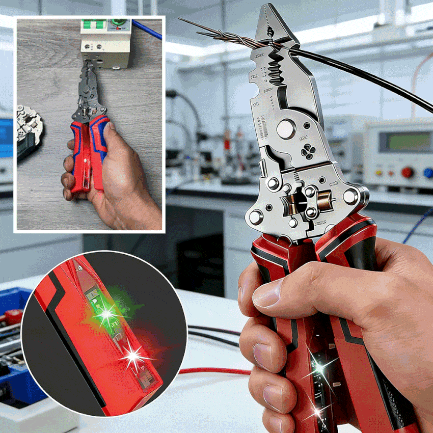 16-in-1 Multi-Function Wire Stripper & Voltage Tester Tool