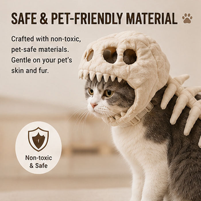 Pet Dinosaur Skeleton Headpiece