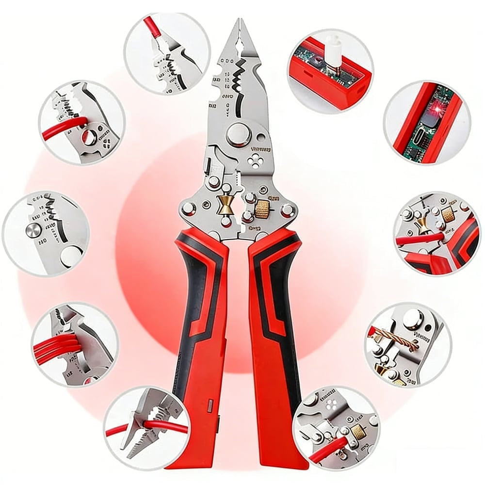 16-in-1 Multi-Function Wire Stripper & Voltage Tester Tool