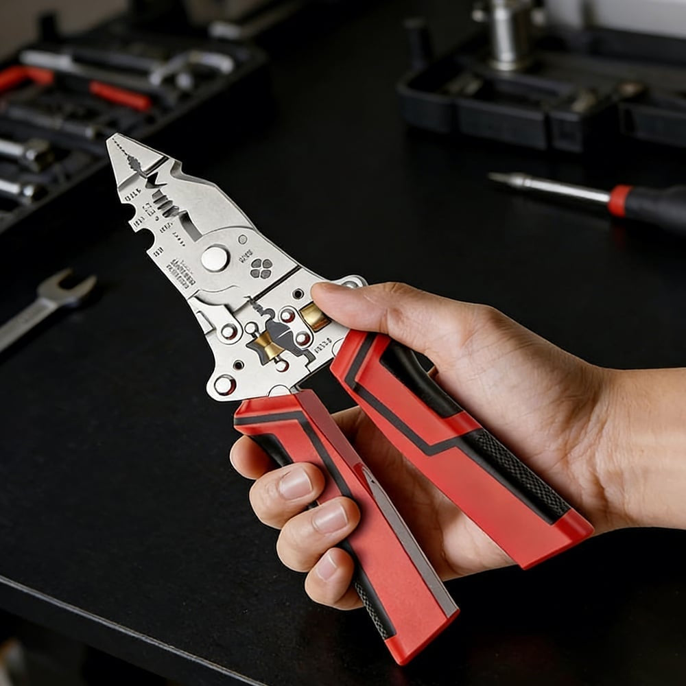 16-in-1 Multi-Function Wire Stripper & Voltage Tester Tool
