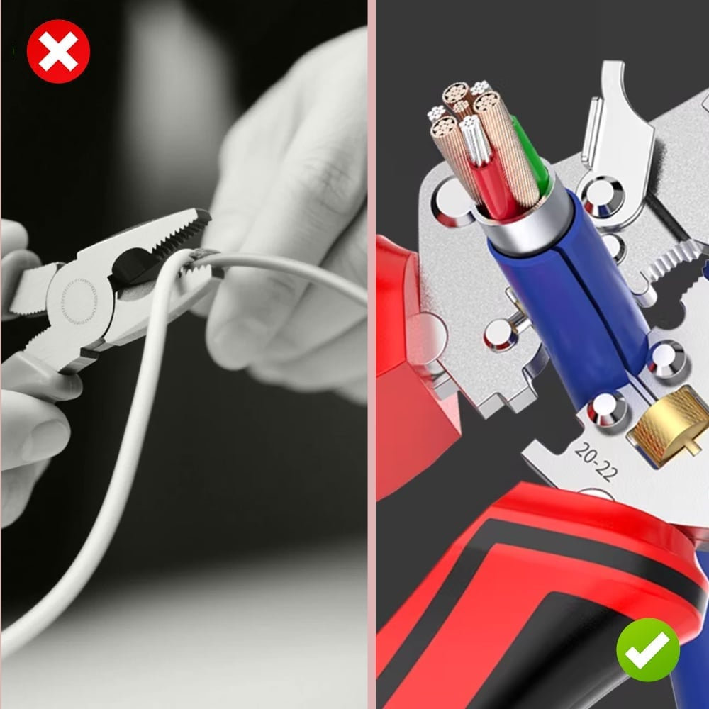16-in-1 Multi-Function Wire Stripper & Voltage Tester Tool