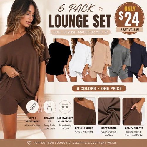 Women's Off-Shoulder Lounge Set