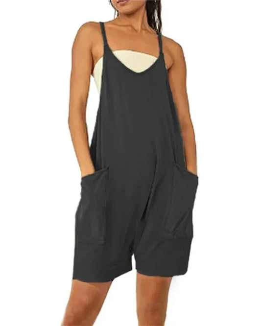 2023 Hot Sale 🔥Summer Short Jumpsuit with Pockets (Buy 3 Free Shipping)