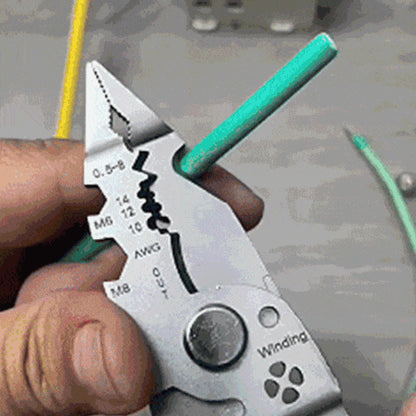 16-in-1 Multi-Function Wire Stripper & Voltage Tester Tool