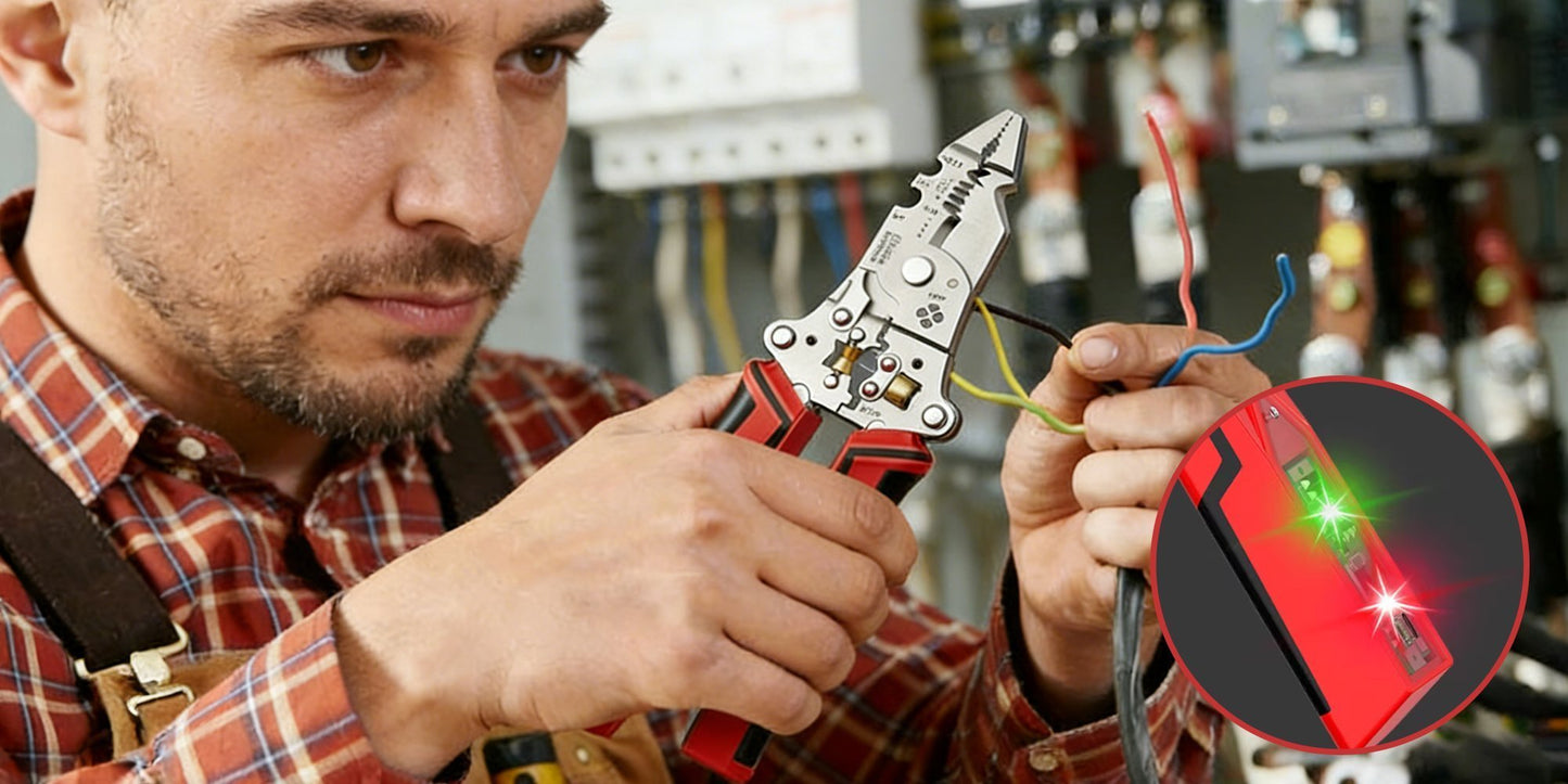 16-in-1 Multi-Function Wire Stripper & Voltage Tester Tool